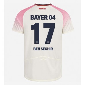 Bayer Leverkusen Eliesse Ben Seghir #17 Udebanetrøje 2025-26 Kortærmet